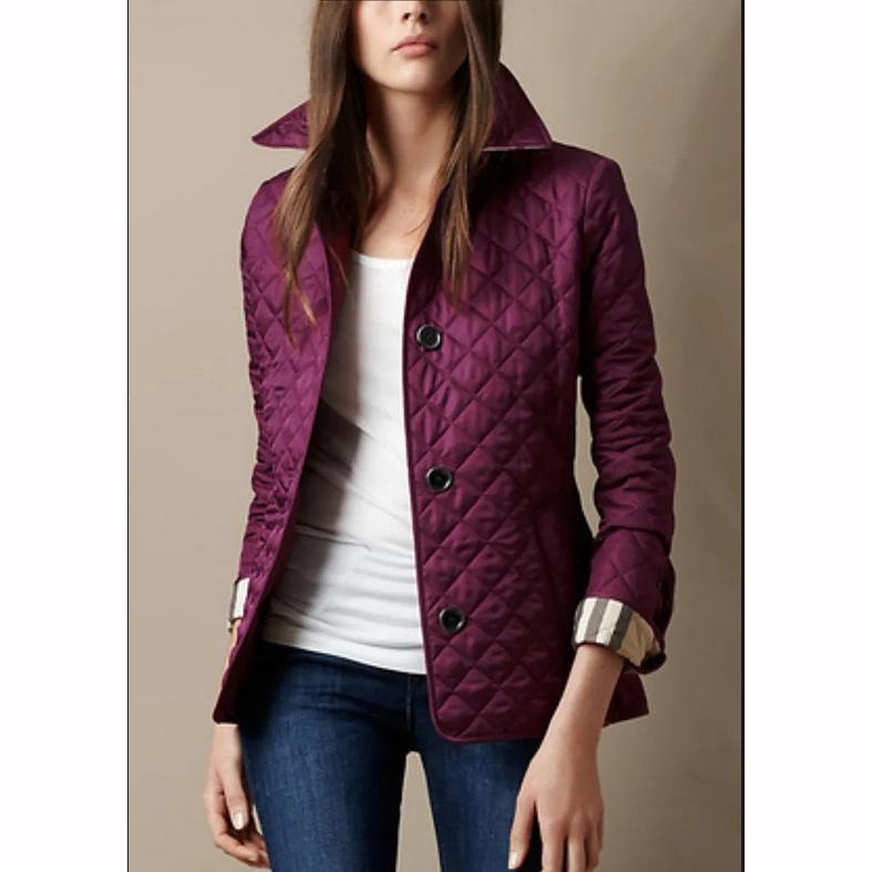 Cappotti Invernali da Donna in Piumino Casual Monopetto con Tasche Caldo Capispalla Vintage Maniche Lunghe Giacche Slim