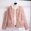 Little Lamb Fur Coat Women's Autumn and Winter Fur One-piece Short Jacket