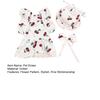 Cute Floral Pet Dress Set for Small Dogs Cats Includes Harness Hat