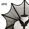 Collare alto per Halloween, collare da vampiro, mantellina gotica vittoriana per le spalle, collo elisabettiano da donna per festa in costume, cosplay, mascherata