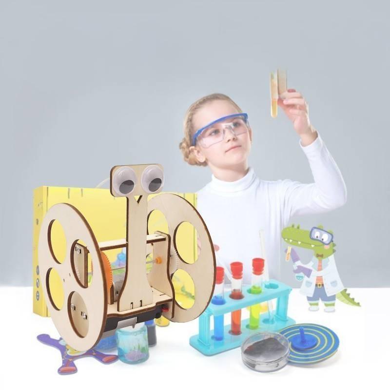 Wooden Diy Balance Car Robot Invention Science Experiment Stem Educational Material