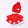 [Clothing Only] Spanish Mia 24cm Potato Doll Outfit - Little Flower Red Skirt & Wool Hat