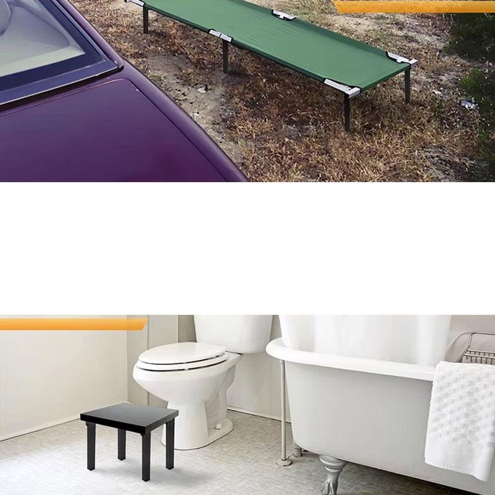 DIY Collapsible Table Legs Feet Metal Bed Sofa Support Legs  for Couch Cabinet Nightstands Wardrobe