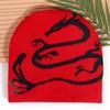 Animal Dragon Pattern Knitted Cap Cold Breathable And Fashionable Hat Gift