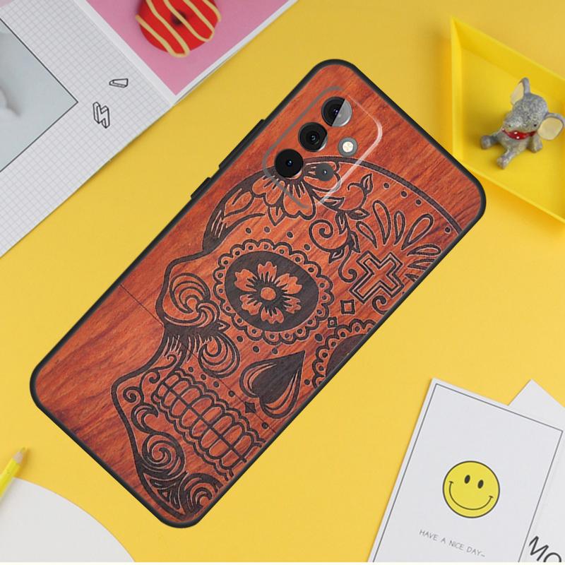 Natural Bamboo Wood Pattern Print Case For Samsung Galaxy A16 A26 A36 A56 A06 A55 A35 A15 A53 A32 A52 A33 A13 A14 A34 A54 A17