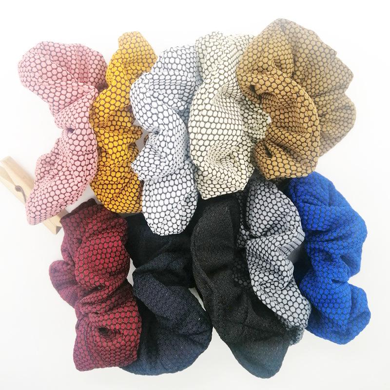 Elegant Retro Plaid Fabric Scrunchie - Gentle on Hair