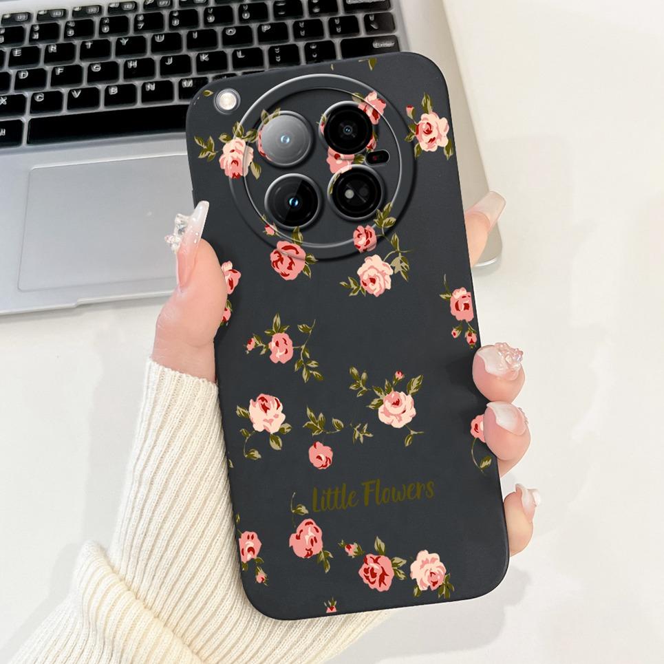 For Infinix Zero 40 4G 5G Back Cover 6.78" On Infinix X6860 X6861 Capa Flower Butterfly Women Fashion Phone Case Liquid Silicone