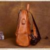 Johnature Vintage Genuine Leather Backpack Handmade Embossed Women Bag Leisure Large Capacity Natural Cowhide Travel Backpacks