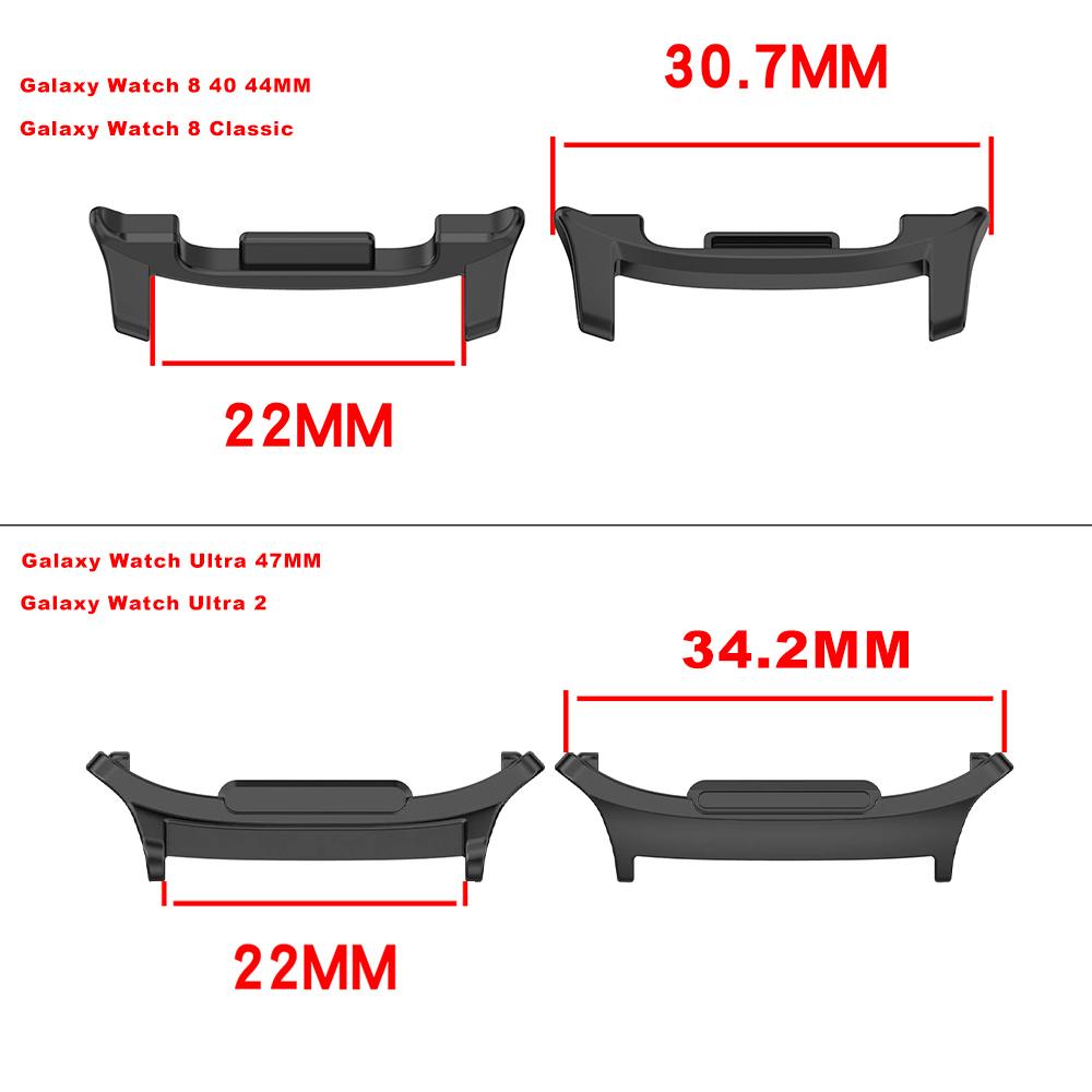 1Pair Adapter For Samsung Galaxy Watch 8 40/44mm 8Classic  Watchband Strap Connector Bracelet Stainless Steel Case Ultra2026