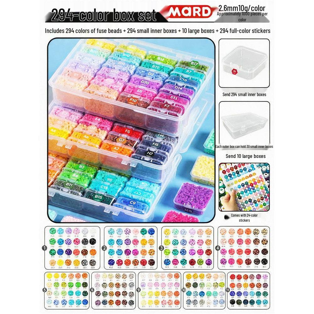 Haus 294 Color Fusion Perler Perlen Nachfüllset - 221 Spezialfarben DIY-Materialien