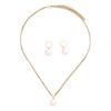 Pearls Jewelry Set Chain Necklace Women Office Wear Accessories Suitable for Business Meetings and Social Gatherings