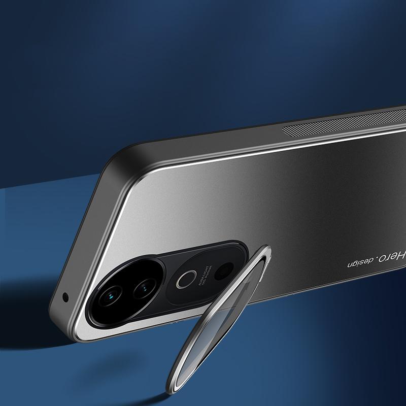 For vivo S19 5G Case with Lens Kickstand Shockproof PC+TPU Phone Cover