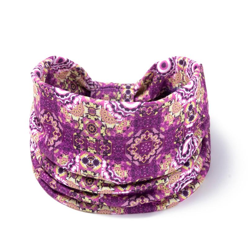 Knot Headband, Color Blocked Pattern Printed Sports Headband, Fashionable Polka Dot Wide Edge Elastic Headband