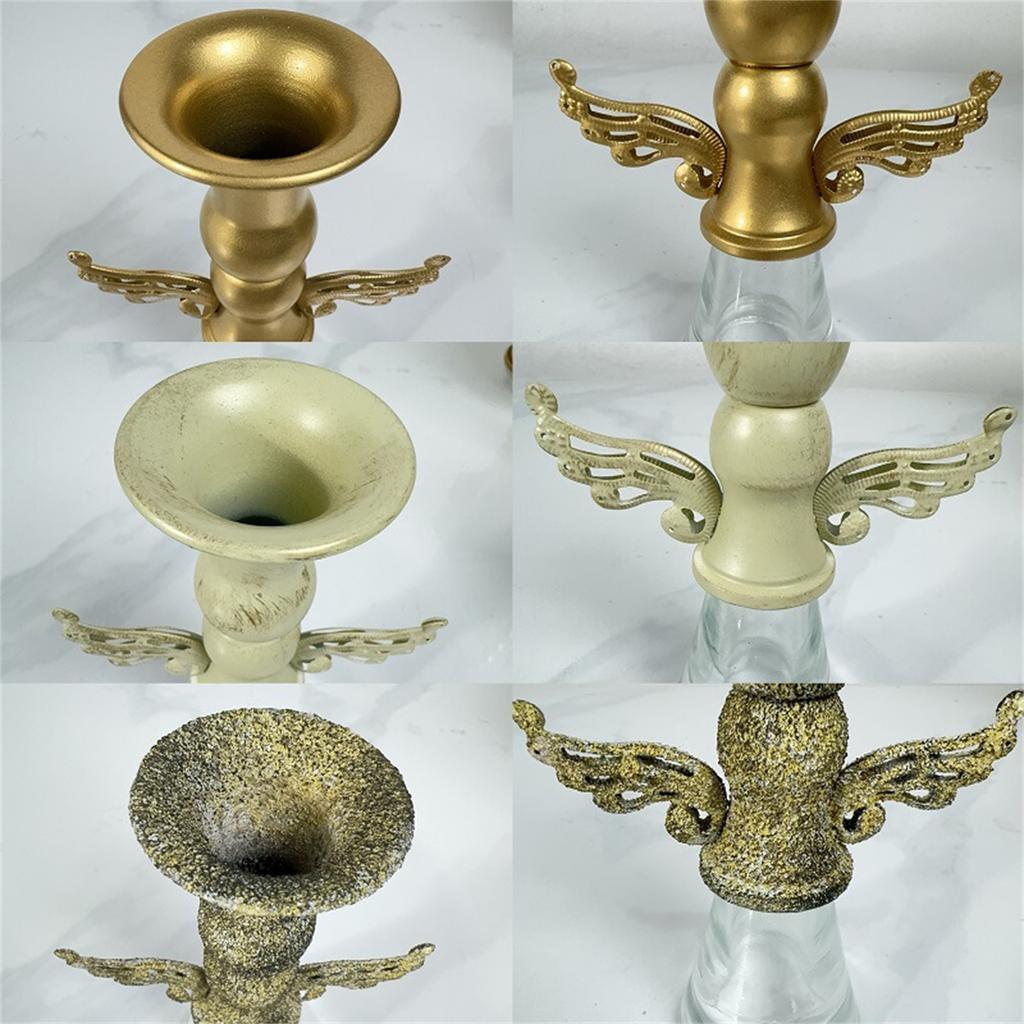 Elegant Iron Candle Holders Classical Design Candlestick Holders for Weddings Parties and Dinners Decors Accessory