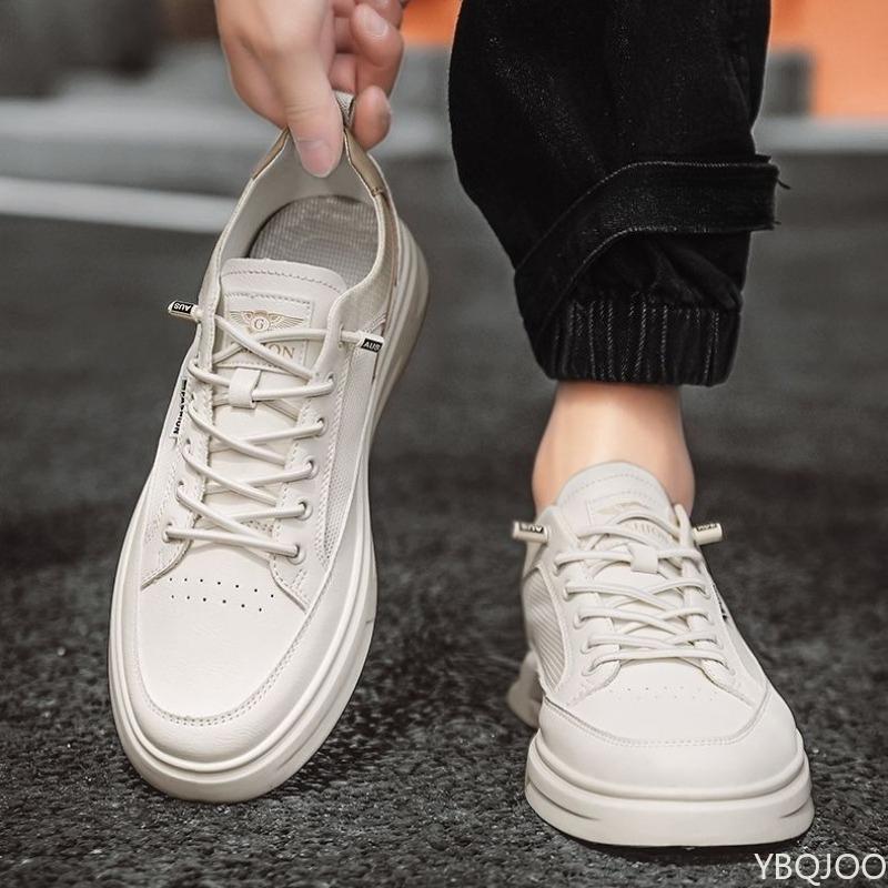 Luxury Trendy Summer Men's Sneakers 2025 new breathable shoes Casual versatile leather shoe Fashion Male white board Shoes Homme