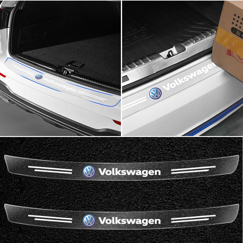 1Pcs Transparent Car Trunk Badge Protective Sticker Car Accessories For Volkswagen B6 B7 B5 Golf Polo Tiguan Passat EOS Scirocco Jetta MK6 Octavia