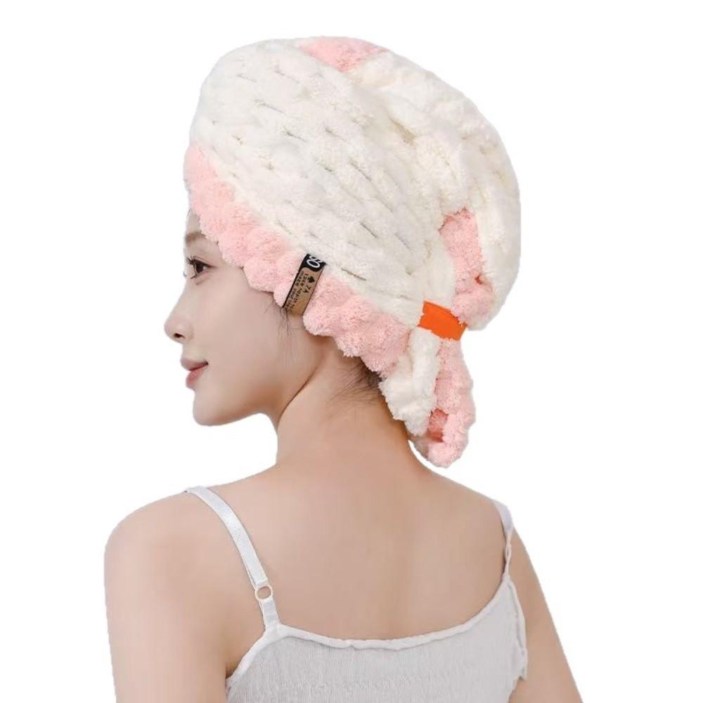 Reusable Extra Large Quick-Dry Hair Towel Thick Soft Super Absorbent Microfiber Turban with Wide Brim Anti Slip