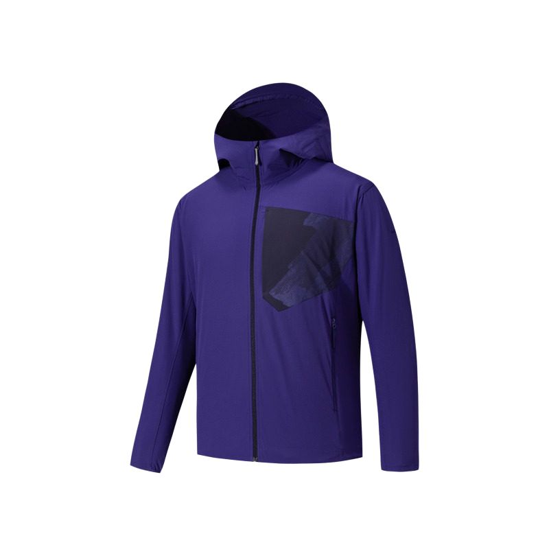 

Anta Champion Outdoor Series Solid Color Soft Zip-Up Hooded Jacket Men jackets 152620606-3 4XL