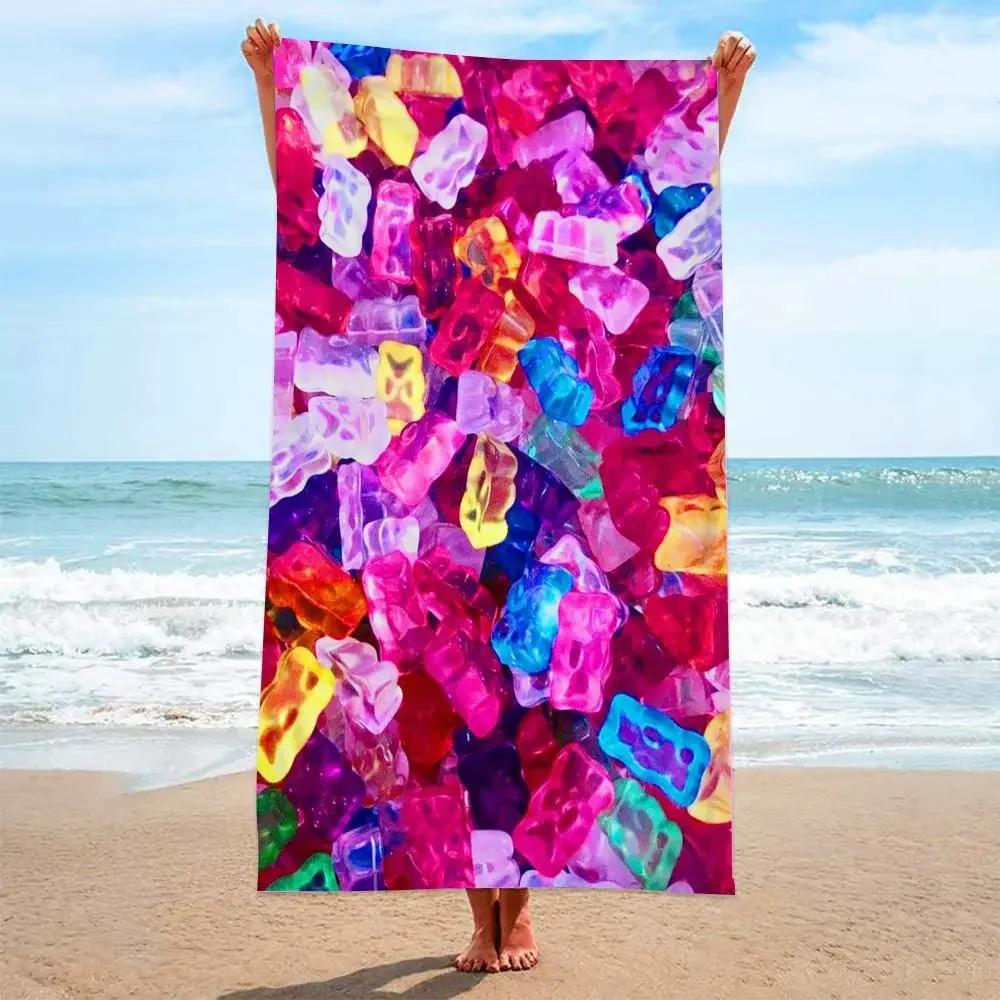 Abstract 3D Geruit Mooie Strandlaken Zandloos Badlaken Zomer Badjassen toalla tumbona voor Man Vrouw
