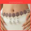 Vintage Europäische Metall-Hüftkette Mit Blumenschnitzerei Und Quaste Für Damen