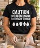 Caution I've Been Known to Throw Things Shirt, Funny Pottery Tee, Ceramic Artist Gift, Clay Studio Humor, Vase Graphic, Art Teacher Birthday