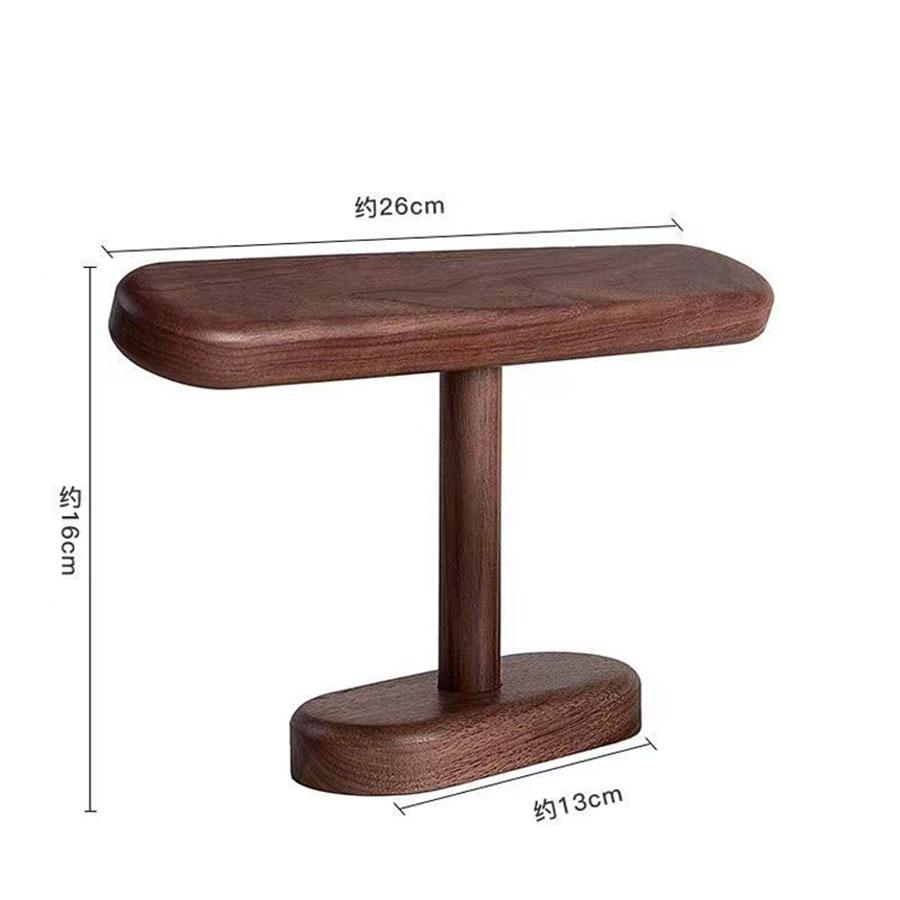 Walnuss-Uhrenhalterung, Displayhalter, Schmuckhalterung, Ketten-Fußkettchen, Kleiderbügel, Ständer, Organizer für Thekenshows