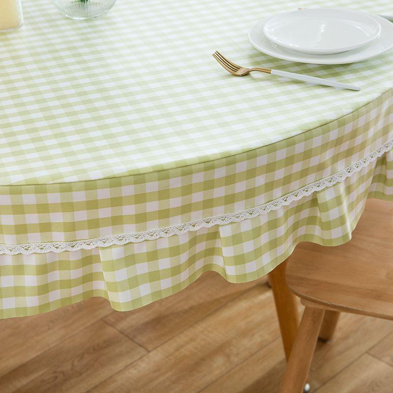 Large Round Table Dining Tablecloth Waterproof Living Room Coffee Table Rectangular Book Tablecloth for Dining Table