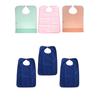 Waterproof Eating Bibs Towel Material Adult Dining Clothing Protector Reusable Patient Bibs for Elderly Mealtime Care