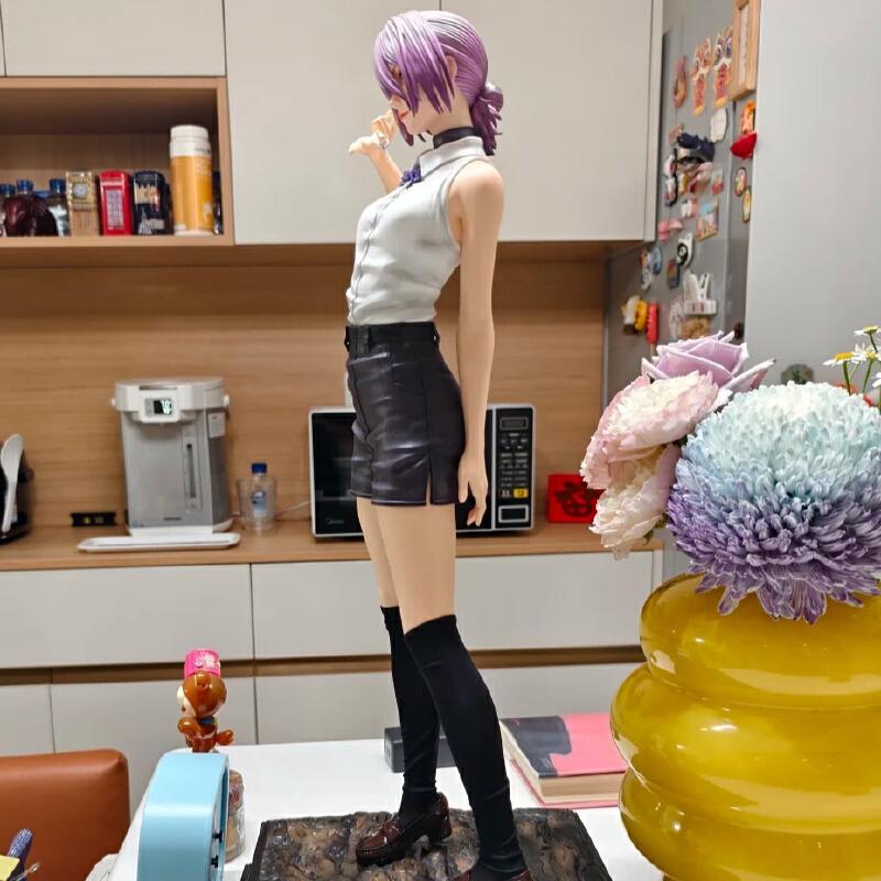 Chainsaw Man Reze Model Devil Figures Static Statue Figurine Double Headed Sculpture Can Be Replaced Desktop Ornament Model Toys