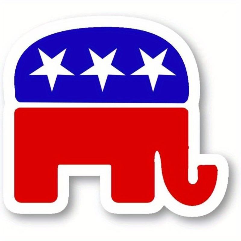 

Republican Elephant Sticker Political Stickers Laptop Stickers 1pc