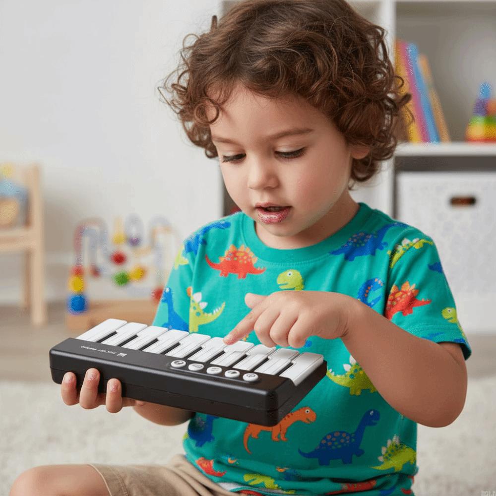 Portable Design Learning Piano Keyboard 7 Colors LED Electronic Organ Keyboard  Birthday Gift