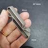 Lightweight Titanium Alloy Key Ring Multifunction Grey Hanging Webbing Buckle Quick Draw Outdoor Belt Clip Keychain