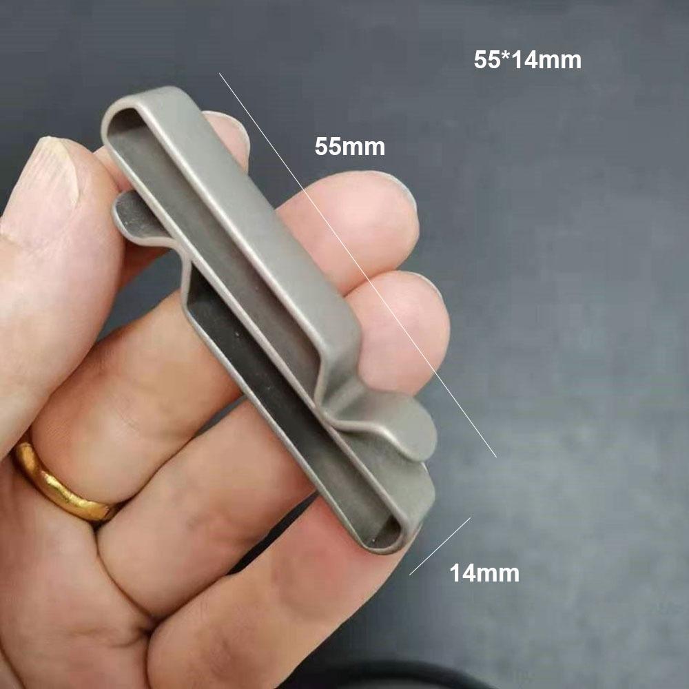 Lightweight Titanium Alloy Key Ring Multifunction Grey Hanging Webbing Buckle Quick Draw Outdoor Belt Clip Keychain