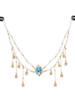Princess Pearl Forehead Chain Ancient Style Tassel Necklace Ethnic Wind Hair Accessories Yunnan Lijiang Decorations Jewelry