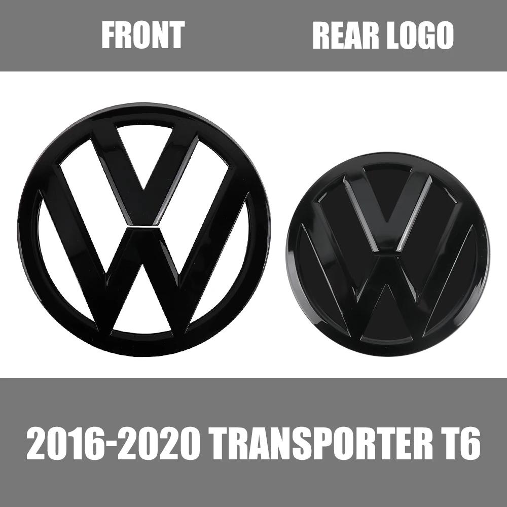 For VW For Volkswagen VW Transporter T6 2020 2019 2018 2017 2016 3D ABS Car Hood Front Bonnet Grill Rear Trunk Emblem Logo Ba CWV1