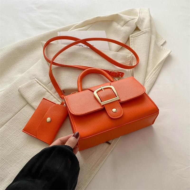 7 Color Pu Leather Ladies Brand Shoulder Bag With Coin Purse Crossbody Small Phone Bag Female Flap Messenger Bag Silver