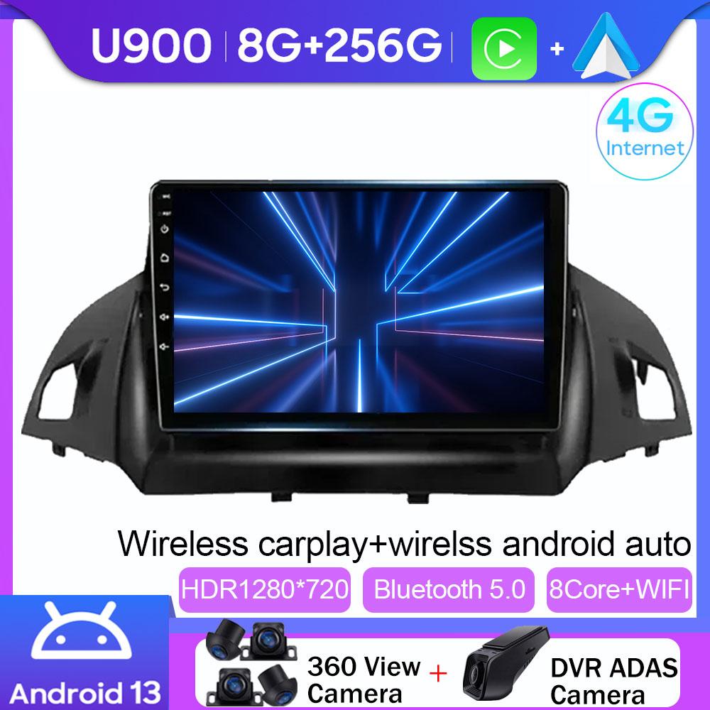 For Ford C-MAX Kuga 2 Escape 3 2012 - 2019 Video Player Carplay  Autoradio Multimedia Android Auto 4G WIFI Car Radio No 2din DVD