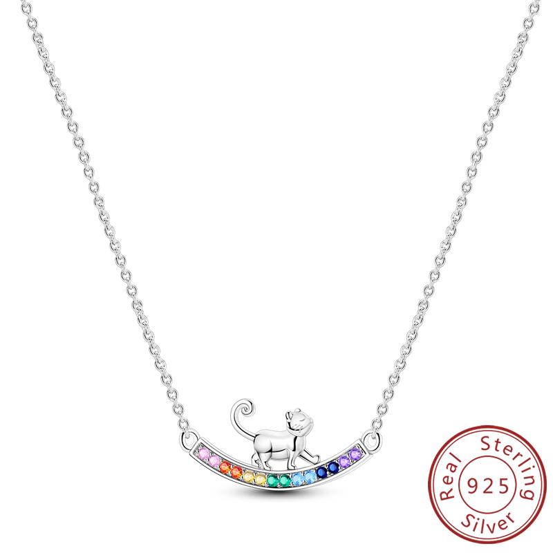 New Copper Necklaces Tulip Heart Sun Star Moon Bow Zircon Pendant Necklace For Women Fashion Jewelry Making Gifts