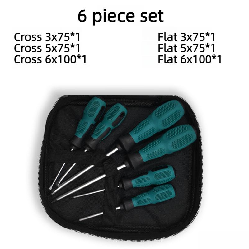 

Magnetic Screwdriver Set Professional Cushion Grip 5 Flat Head and 4 Phillips Tips Screwdriver Non-Slip for Repair