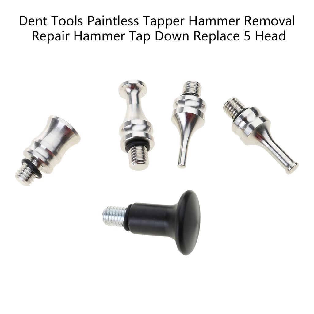 5pcs Paintless Knock Down Pen PDR-Tools Car Tap Down Body Panel Dent Removal Repair Hand Tools Auto Maintenance Part Kit