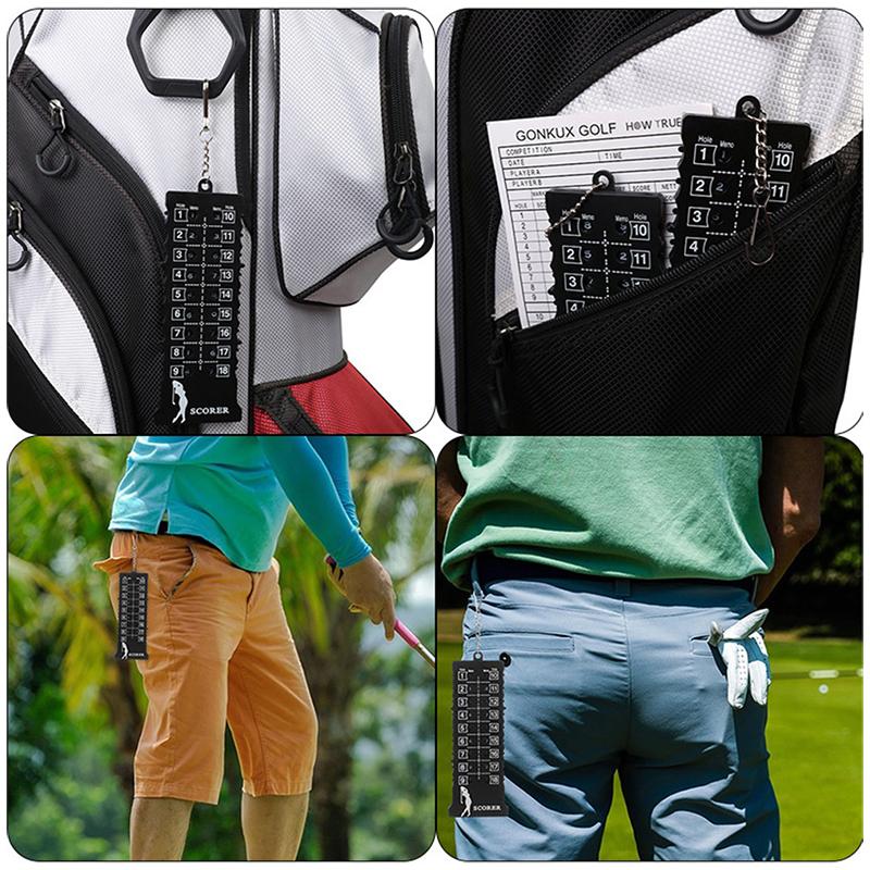 18 Hole Golf Stroke Putt Score Counter Golf Score Indicator With Keychain Golf Training Practice Competition Accessories