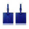 Suitcase Square Label PU Leather Labels School Bag Name Card for Trip Security