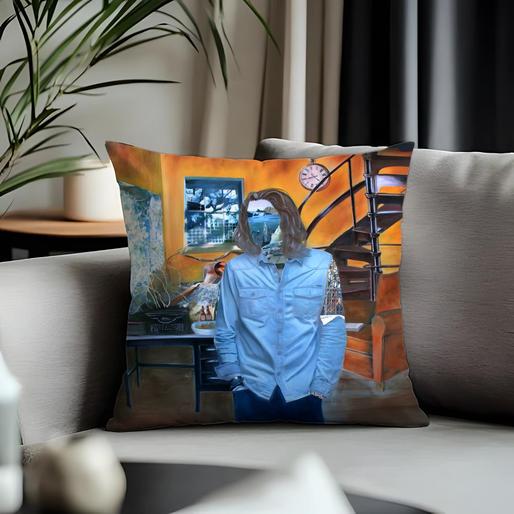 Hot HHozieried Cushion Cover Antidustmite Pillowcase Invisible Zipper Silky Short Plush Sofa Cushion Cover
