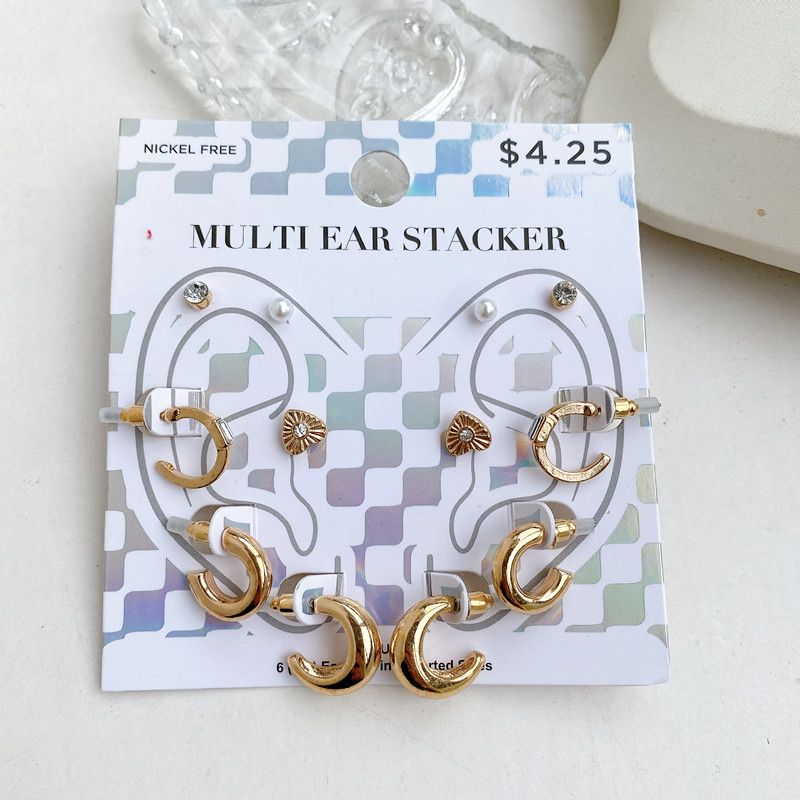 Fashion Export jewelry Fashion Stylish Minimalist Easiest for match Niche style Stylish Accessible Luxury flash Diamond Fancy earrings Suit Default