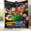 Anime D-Dragon Ball Game Cartoon Flannel Blanket,Ultra Soft Warm Plush Throw for Home Bedroom Bed Sofa Cover Office Camping
