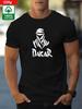 2026 Neu 100% Baumwolle Modisches und Lässiges Dakar-Stil mit Buchstaben-Prints Unisex Einfaches und Extrem Trendiges T-Shirt S5XL