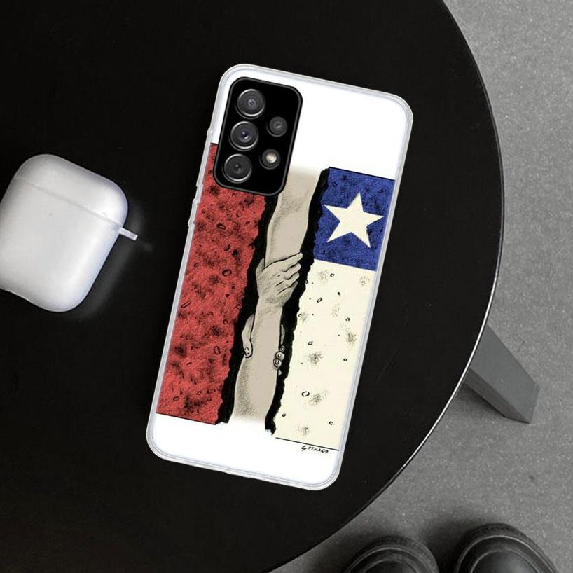 Chile Flag Phone Case Cover for Samsung Galaxy A12 A22 A32 A52 A72 A02S A51 A50S A31 A20S A10S Note 20 Ultra 10 Plus Galaxy A12