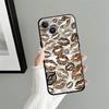 Funda Phone Cover Case for Apple iPhone 17 Pro Max 15 Pro 7 8 11 16 14 12 XR XS MAX Air 13 Leopard Print Lip Print Art
