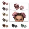 Heatless Curler with Hair Covers Comfortable for Long Curls Women Girls Pink