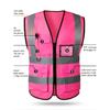 Reflective Vest High-Grade Safety Signal Custom Logo Rider Jacket Vest High Visibility Working Safety Jacket Fluorescent Woman